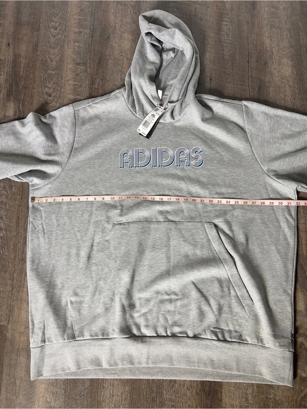 Adidas Men's‎ Fleece Active Hoodie-Size 4XL